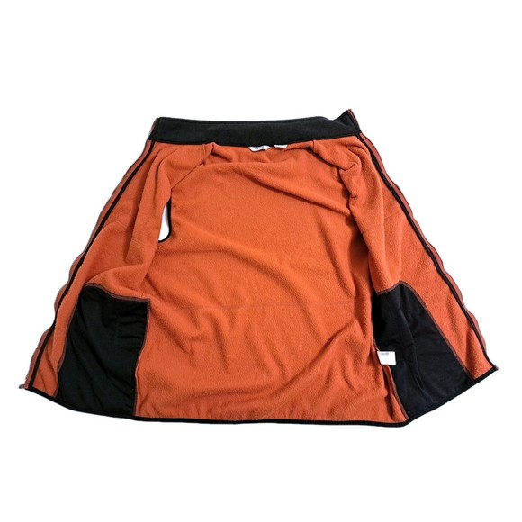IZOD Orange Fleece Vest Full Zip Jacket Mens Size Medium - Picture 5 of 9